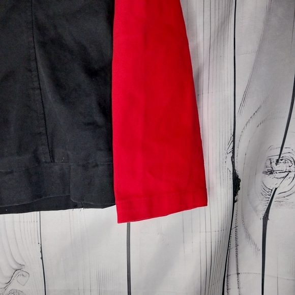 Red and Black Asymmetrical Zip Jacket - Picture 7 of 13